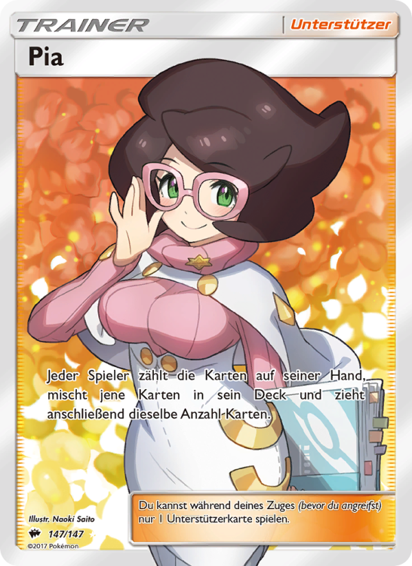 Pia 147 — Burning Shadows (German Pokémon TCG card)