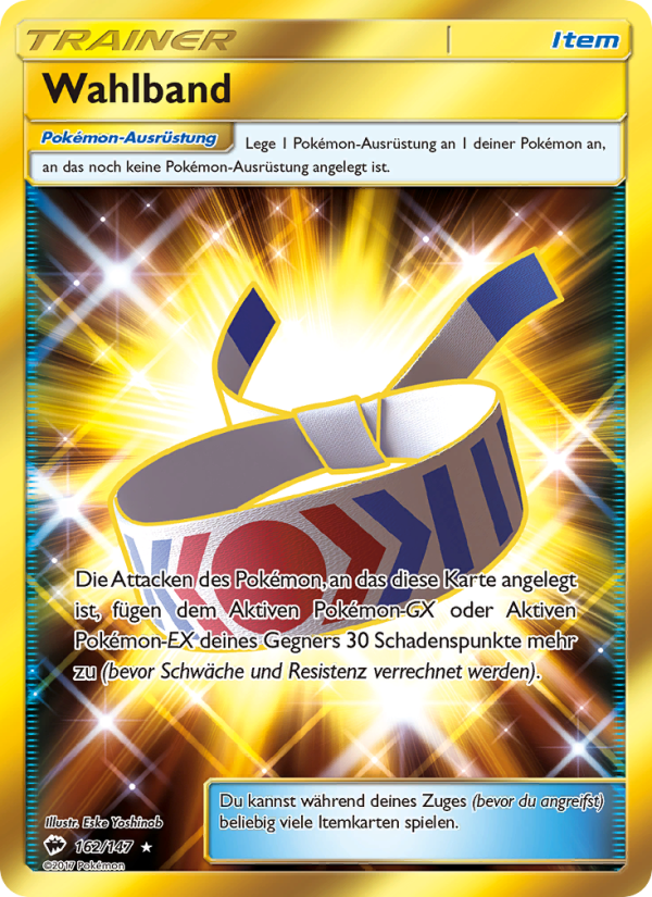 Wahlband 162 — Burning Shadows (German Pokémon TCG card)