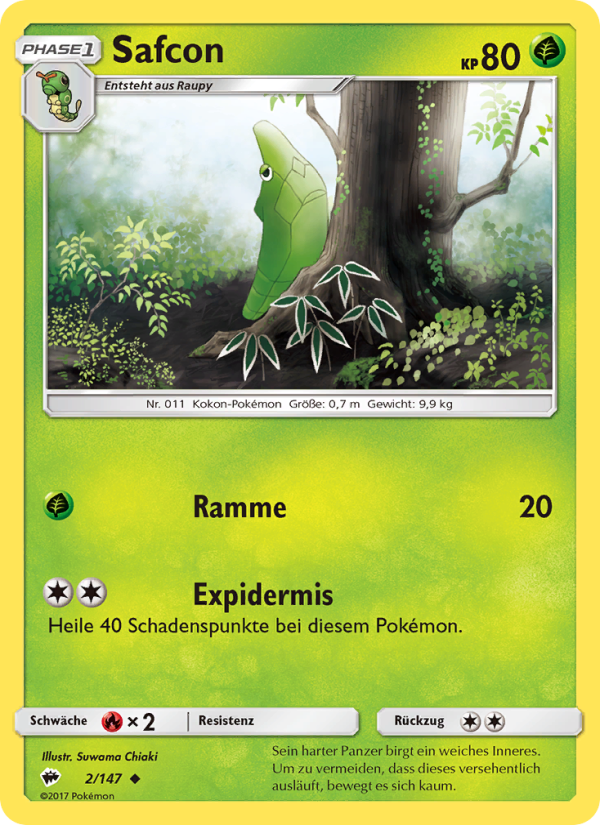 Safcon 2 — Burning Shadows (German Pokémon TCG card)