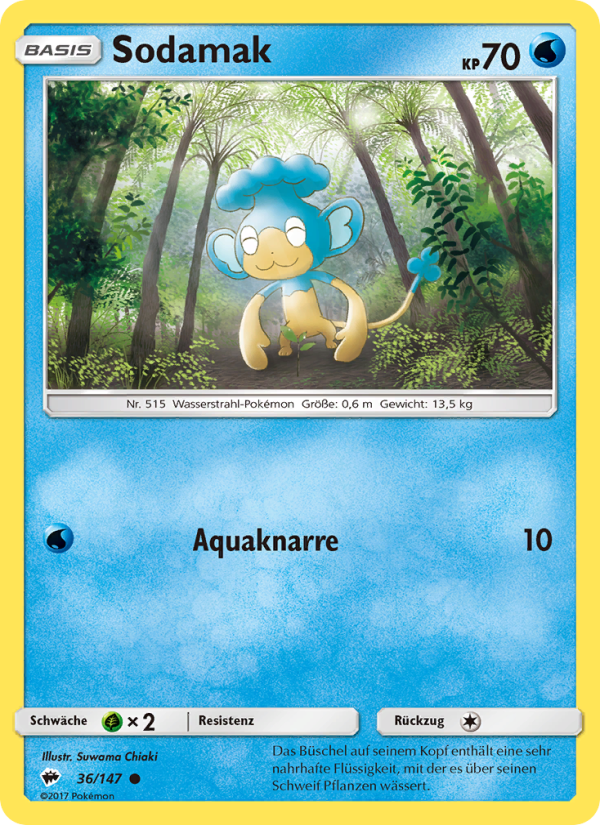 Sodamak 36 — Burning Shadows (German Pokémon TCG card)