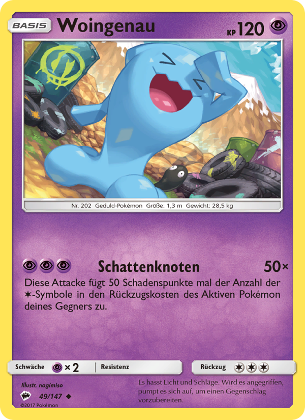 Woingenau 49 — Burning Shadows (German Pokémon TCG card)