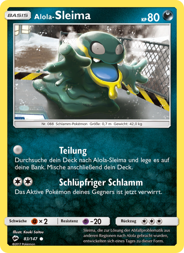 Alola-Sleima 83 — Burning Shadows (German Pokémon TCG card)