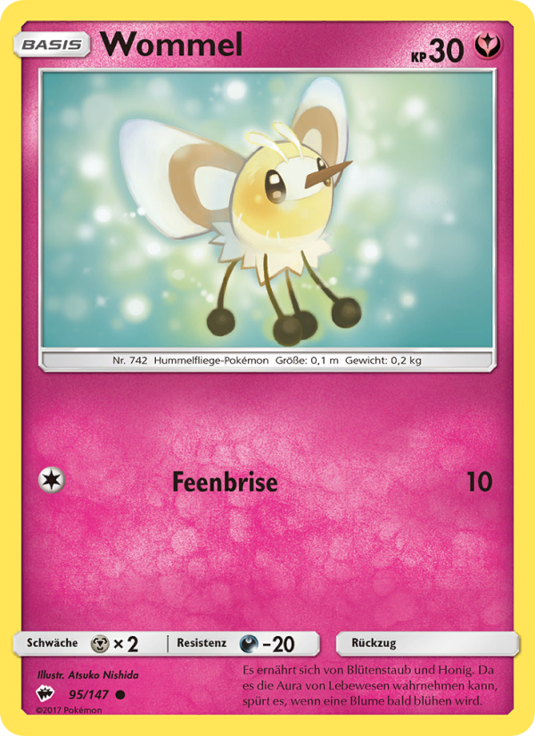 Wommel 95 — Burning Shadows (German Pokémon TCG card)