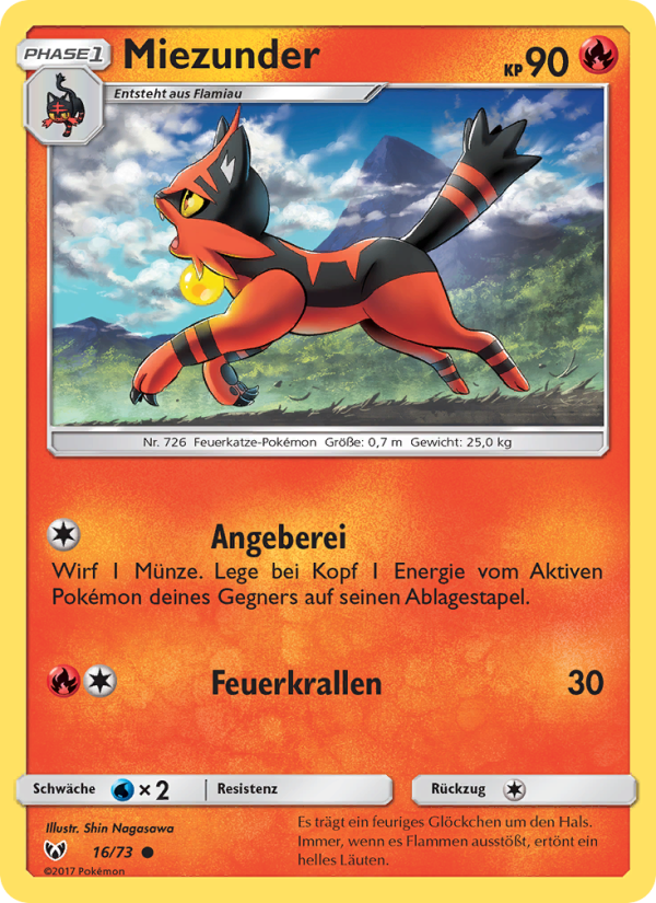 Miezunder 16 — Schimmernde Legenden (German Pokémon TCG card)