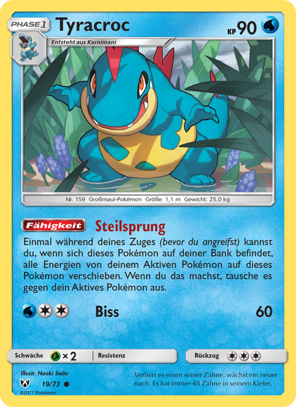Tyracroc 19 — Schimmernde Legenden (German Pokémon TCG card)