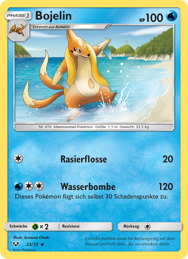 Bojelin 23 — Schimmernde Legenden (German Pokémon TCG card)