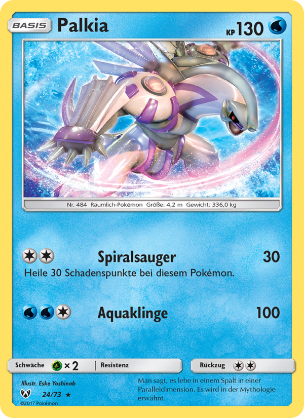 Palkia 24 — Schimmernde Legenden (German Pokémon TCG card)