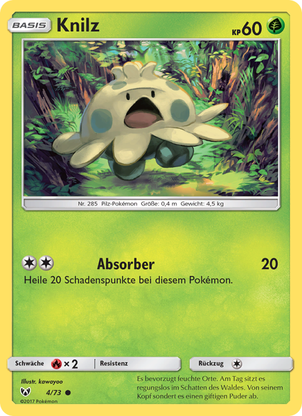 Knilz 4 — Schimmernde Legenden (German Pokémon TCG card)