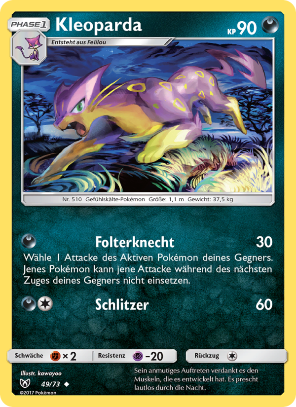 Kleoparda 49 — Schimmernde Legenden (German Pokémon TCG card)