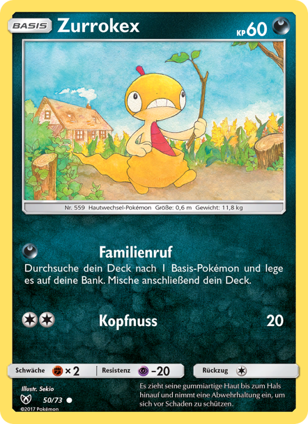 Zurrokex 50 — Schimmernde Legenden (German Pokémon TCG card)
