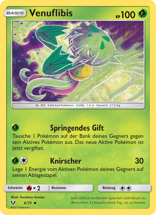 Venuflibis 6 — Schimmernde Legenden (German Pokémon TCG card)