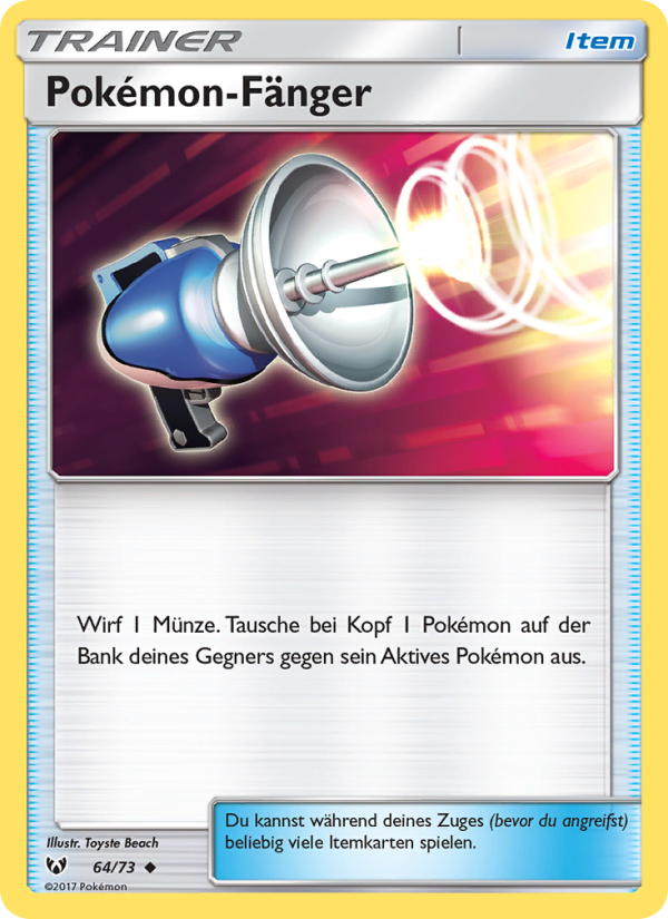 Pokémon-Fänger 64 — Schimmernde Legenden (German Pokémon TCG card)