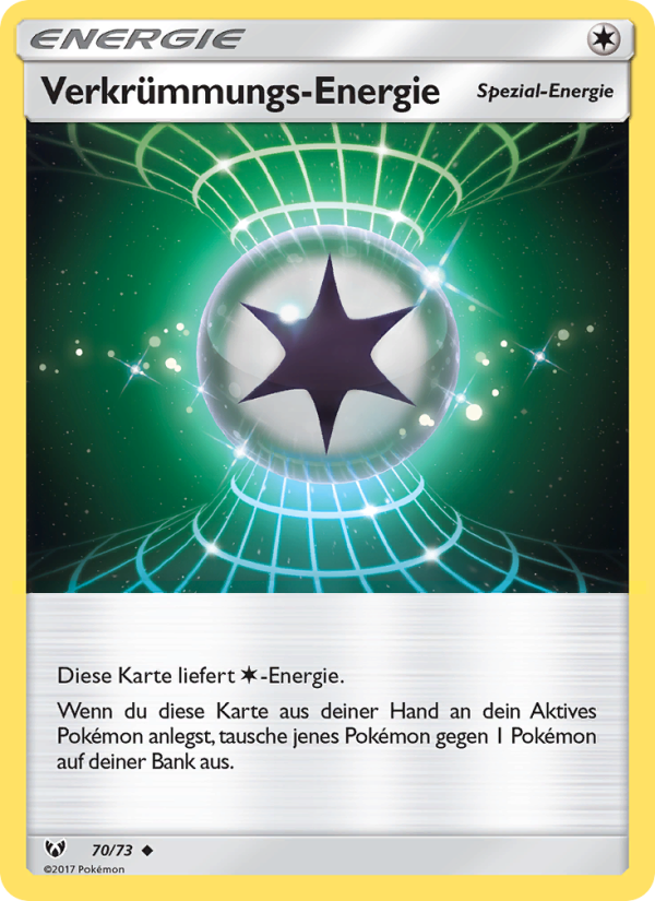 Verkrümmungs-Energie 70 — Schimmernde Legenden (German Pokémon TCG card)