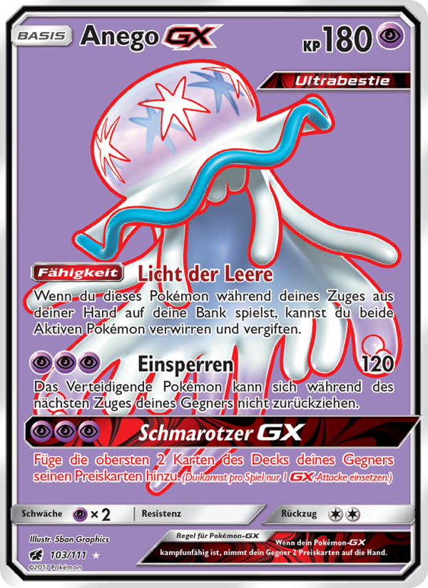 Anego GX 103 — Crimson Invasion (German Pokémon TCG card)