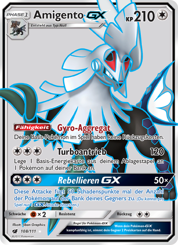 Amigento GX 108 — Crimson Invasion (German Pokémon TCG card)