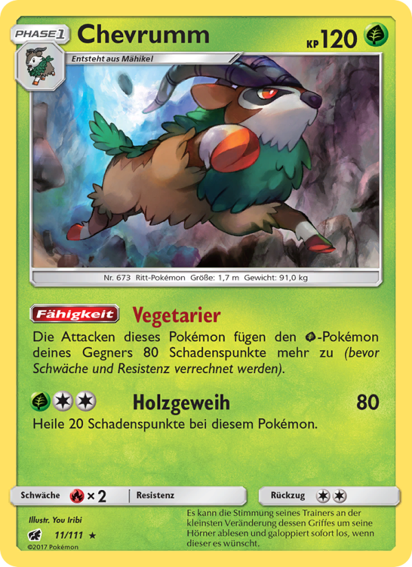 Chevrumm 11 — Crimson Invasion (German Pokémon TCG card)