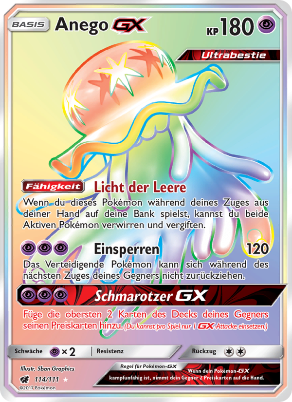 Anego GX 114 — Crimson Invasion (German Pokémon TCG card)