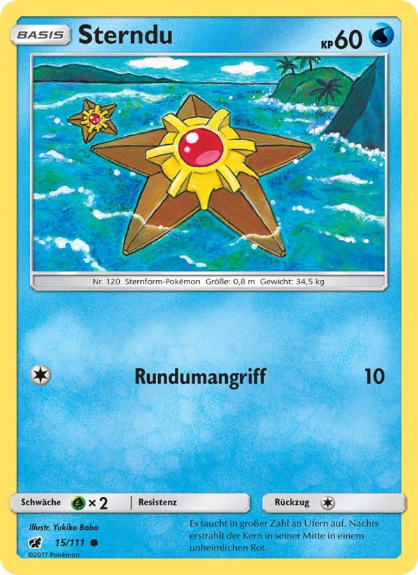 Sterndu 15 — Crimson Invasion (German Pokémon TCG card)