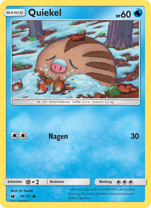 Quiekel 19 — Crimson Invasion (German Pokémon TCG card)