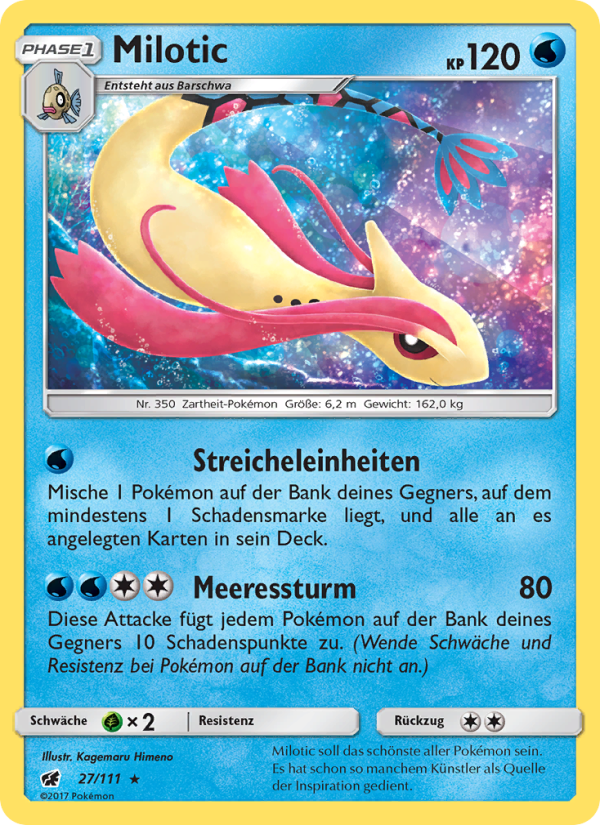 Milotic 27 — Crimson Invasion (German Pokémon TCG card)