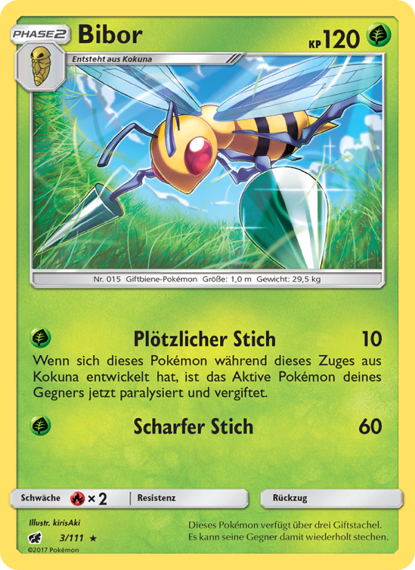 Bibor 3 — Crimson Invasion (German Pokémon TCG card)