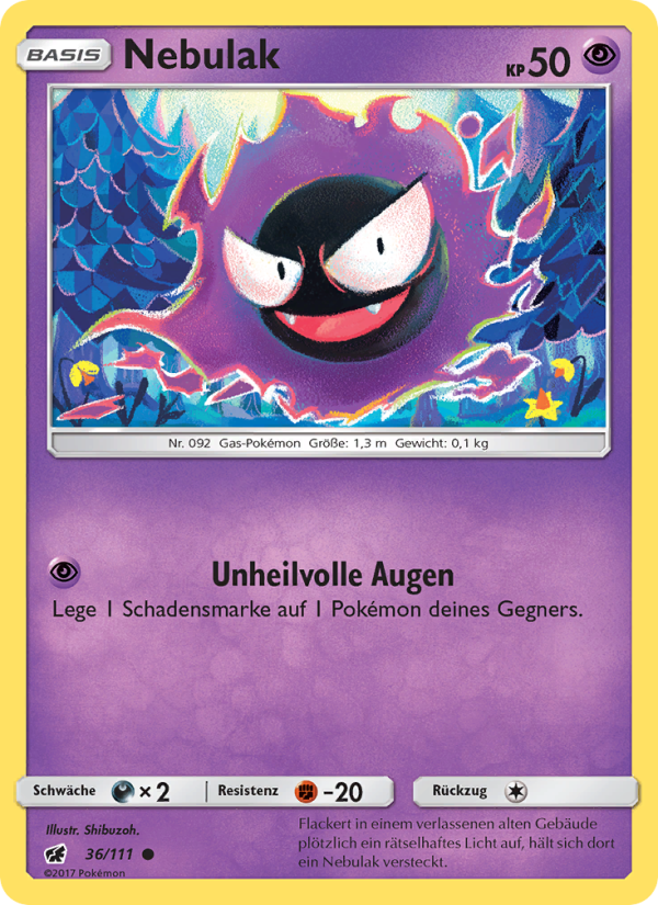 Nebulak 36 — Crimson Invasion (German Pokémon TCG card)