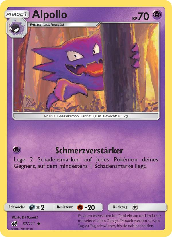 Alpollo 37 — Crimson Invasion (German Pokémon TCG card)