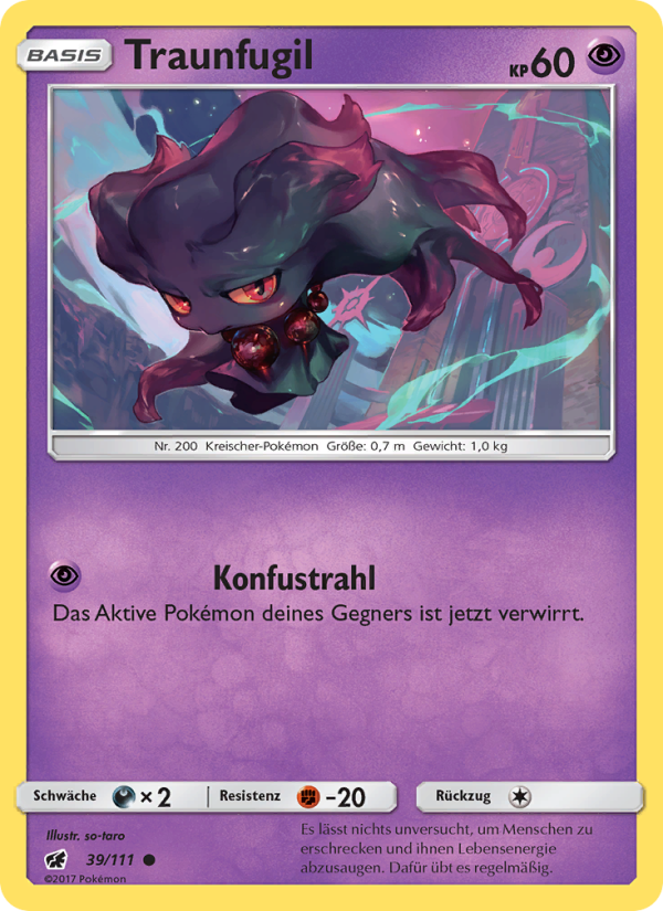 Traunfugil 39 — Crimson Invasion (German Pokémon TCG card)