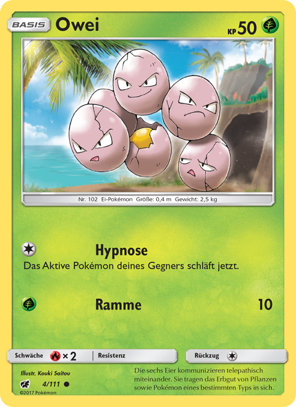 Owei 4 — Crimson Invasion (German Pokémon TCG card)