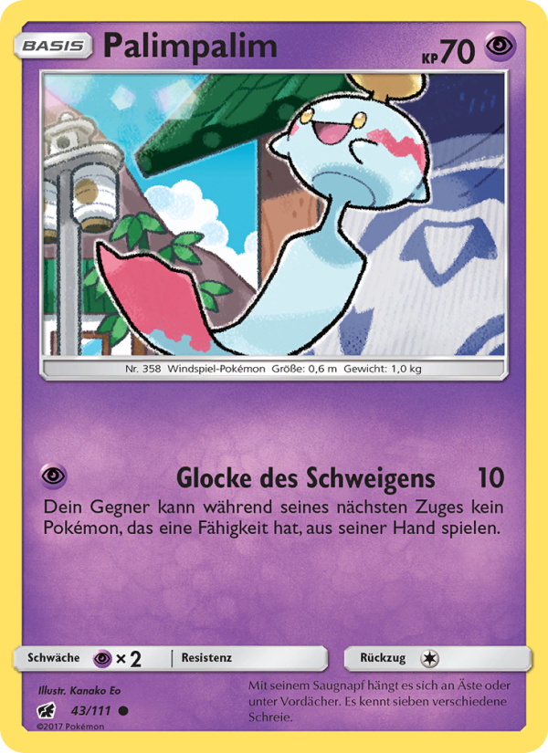 Palimpalim 43 — Crimson Invasion (German Pokémon TCG card)