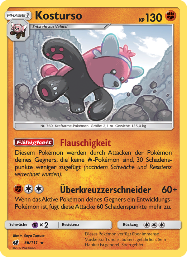 Kosturso 56 — Crimson Invasion (German Pokémon TCG card)