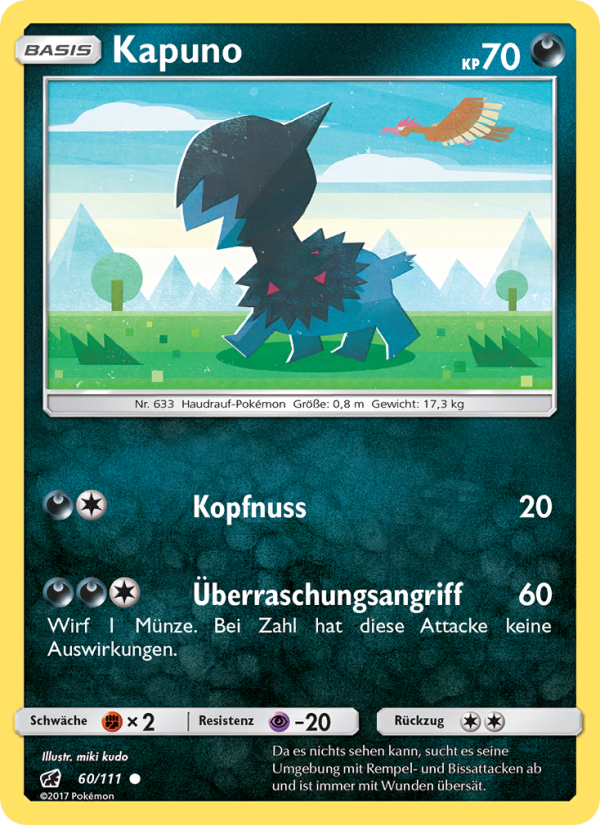 Kapuno 60 — Crimson Invasion (German Pokémon TCG card)