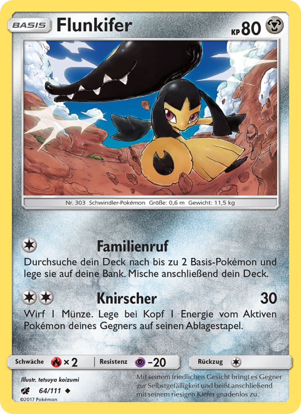 Flunkifer 64 — Crimson Invasion (German Pokémon TCG card)