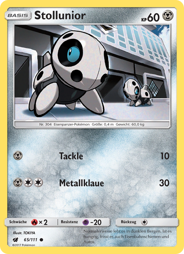 Stollunior 65 — Crimson Invasion (German Pokémon TCG card)