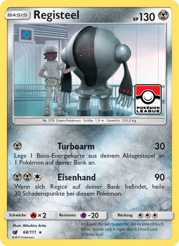 Registeel 68 — Crimson Invasion (German Pokémon TCG card)