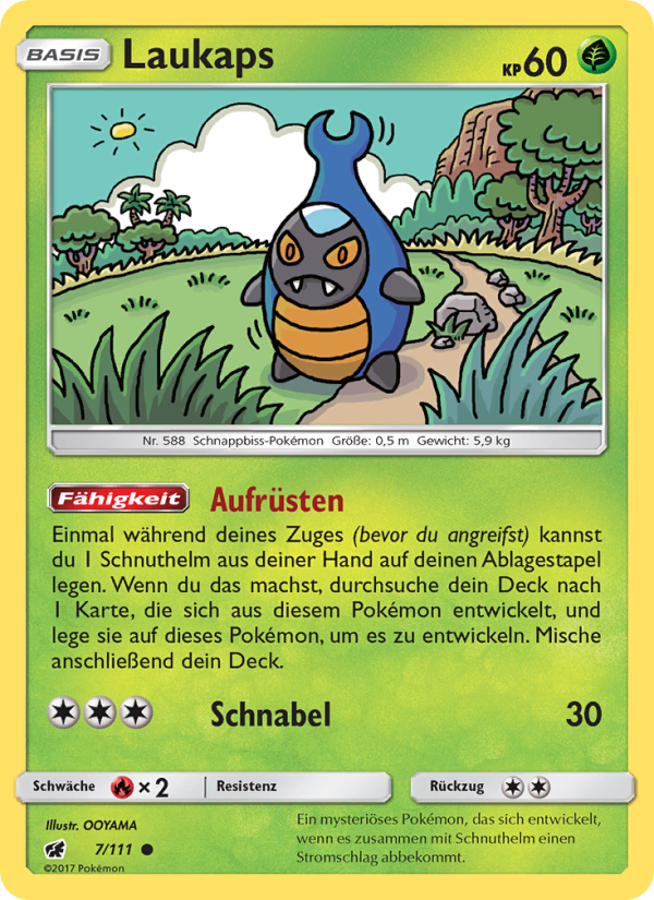 Laukaps 7 — Crimson Invasion (German Pokémon TCG card)