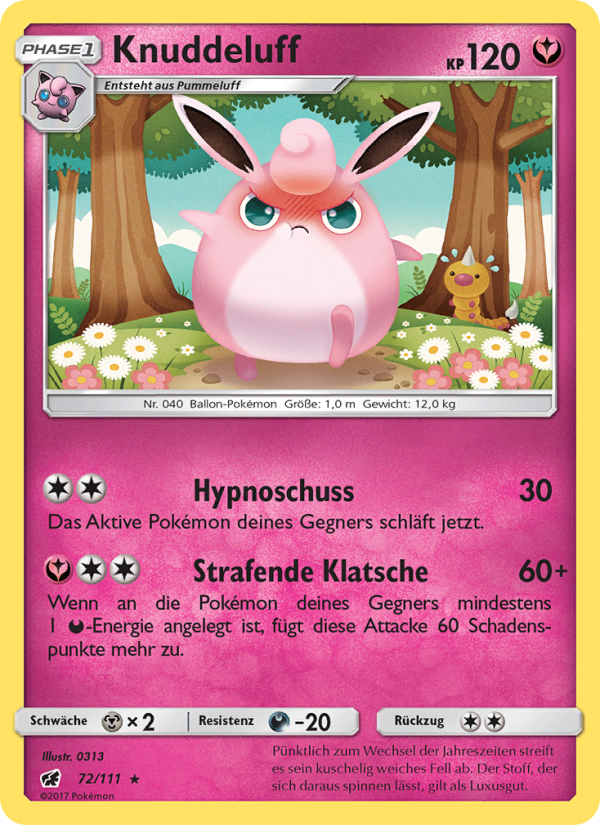 Knuddeluff 72 — Crimson Invasion (German Pokémon TCG card)