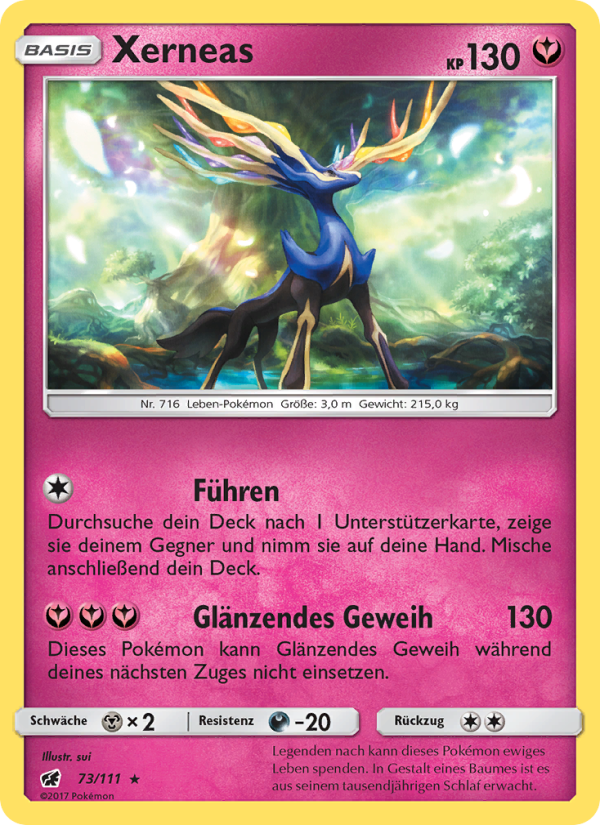 Xerneas 73 — Crimson Invasion (German Pokémon TCG card)