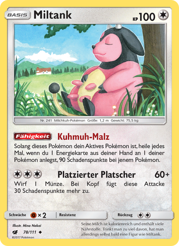 Miltank 78 — Crimson Invasion (German Pokémon TCG card)