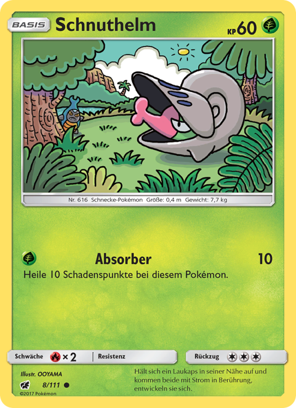 Schnuthelm 8 — Crimson Invasion (German Pokémon TCG card)