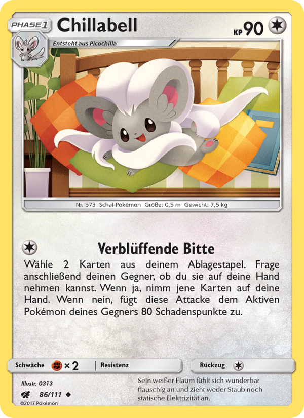 Chillabell 86 — Crimson Invasion (German Pokémon TCG card)