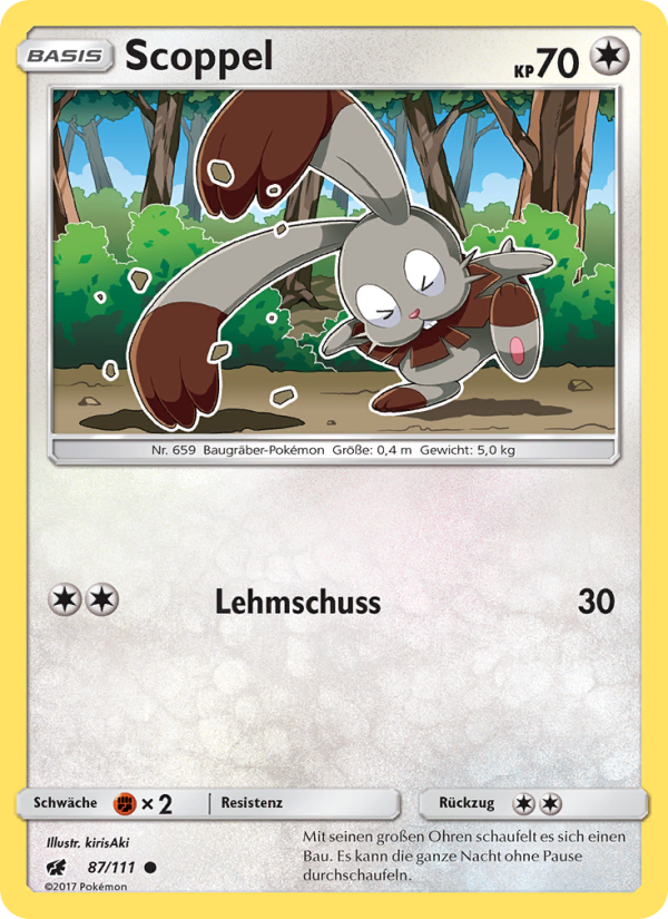 Scoppel 87 — Crimson Invasion (German Pokémon TCG card)