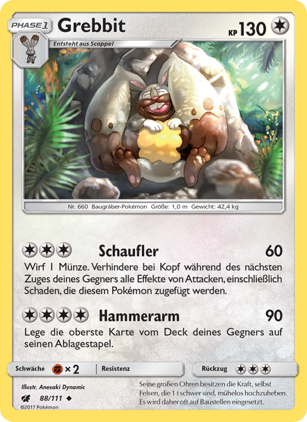 Grebbit 88 — Crimson Invasion (German Pokémon TCG card)