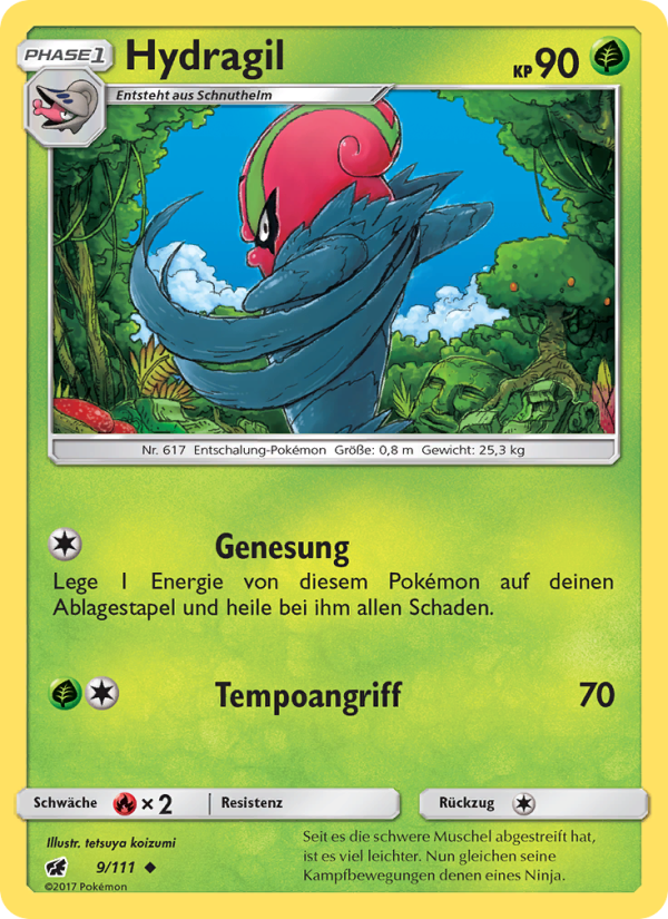 Hydragil 9 — Crimson Invasion (German Pokémon TCG card)