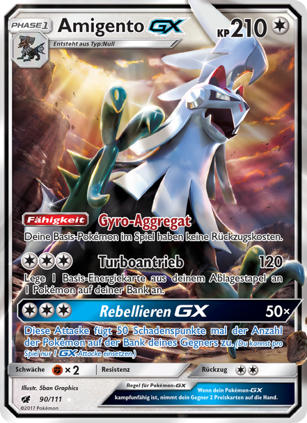 Amigento GX 90 — Crimson Invasion (German Pokémon TCG card)