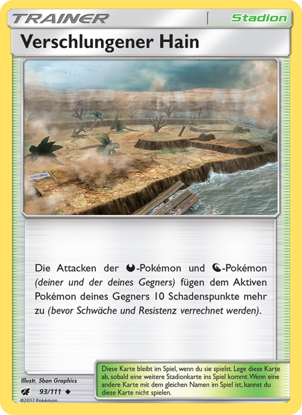 Verschlungener Hain 93 — Crimson Invasion (German Pokémon TCG card)