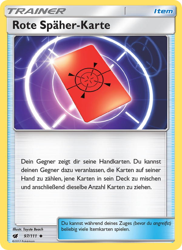 Rote Späher-Karte 97 — Crimson Invasion (German Pokémon TCG card)