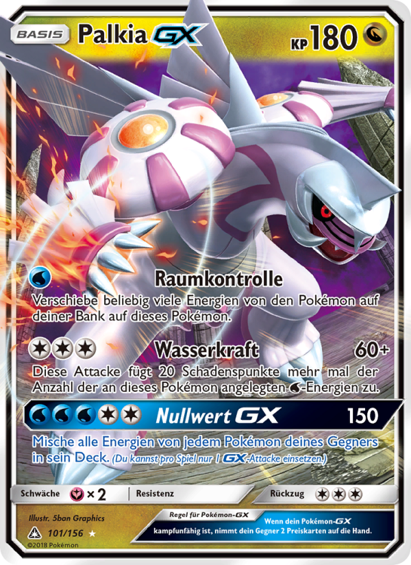 Palkia GX 101 — Ultra Prism (German Pokémon TCG card)