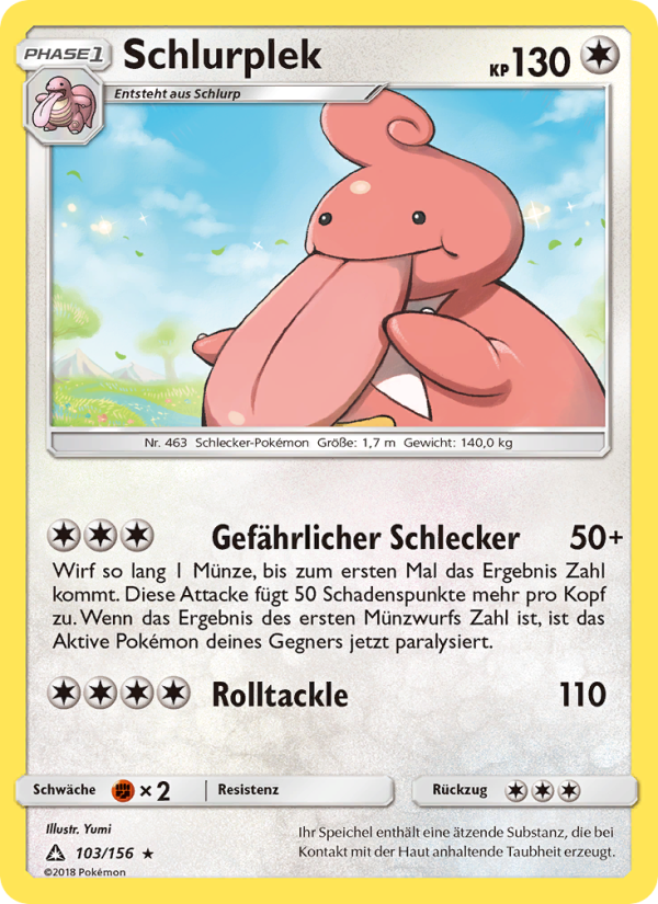 Schlurplek 103 — Ultra Prism (German Pokémon TCG card)