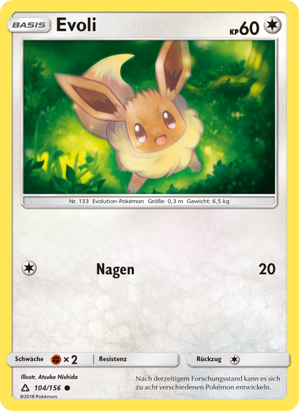 Evoli 104 — Ultra Prism (German Pokémon TCG card)